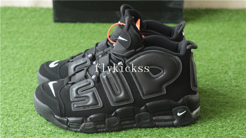 Supreme x Nike Air More Uptempo Black